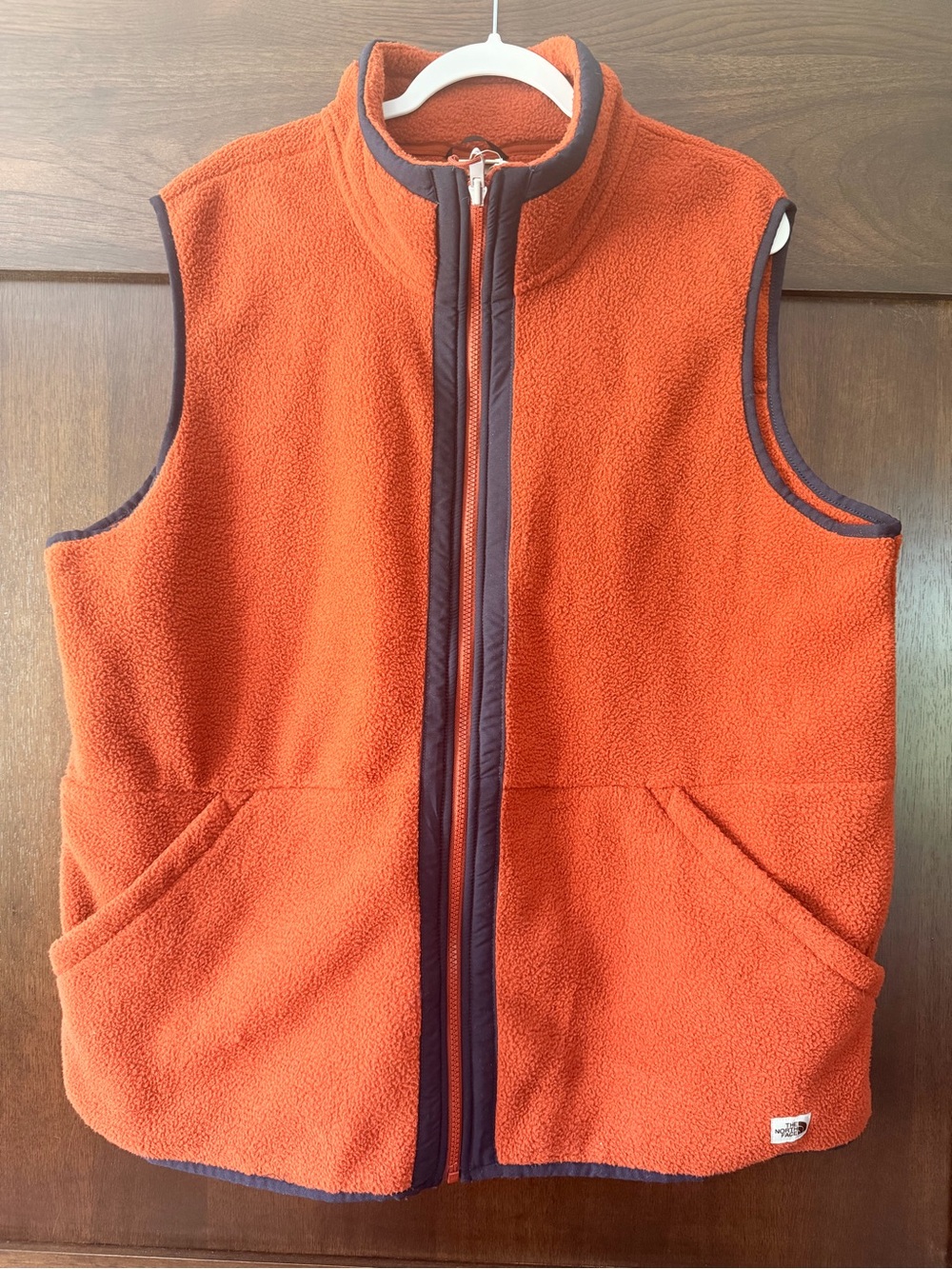 The North Face Orange Fleece Vest